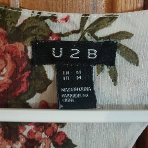 Sheer floral tank top - Picture 2 of 4